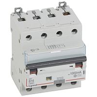 Выключатель автоматический дифференциальный DX3 6000 4п 16А B 1000мА тип AС | код. 411361 |  Legrand 